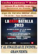 CARTEL EVENTOS LUCHA LEONESA EN QUINTANA DE RUEDA 2023