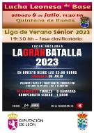 CARTEL EVENTOS LUCHA LEONESA EN QUINTANA DE RUEDA 2023